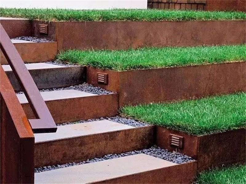 Modern corten steel edging For Metal Art